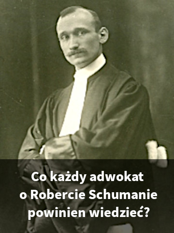 Robert Schuman – francuski polityk, premier Francji, minister spraw zagranicznych. To najczęściej pojawia się przy nazwisku „ojca zjednoczonej Europy”. Wiadomo, że to on wymyślił Wspólnotę Węgla i Stali, która stała się zaczątkiem dzisiejszych struktur europejskich. Natomiast niemal całkowicie umyka z pola jego biografii wykształcenie i zawód wykonywany przez długie lata.